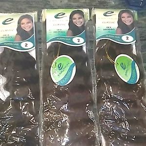 3 packs of Human hair, with 2 bundles in each pack